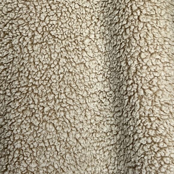 Eddie Bauer Fireside Plush Sherpa Cowl Neck Sweater Women's Large Cloud Tan NWT - Picture 5 of 10